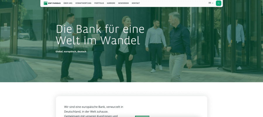 BnpParibas- Website